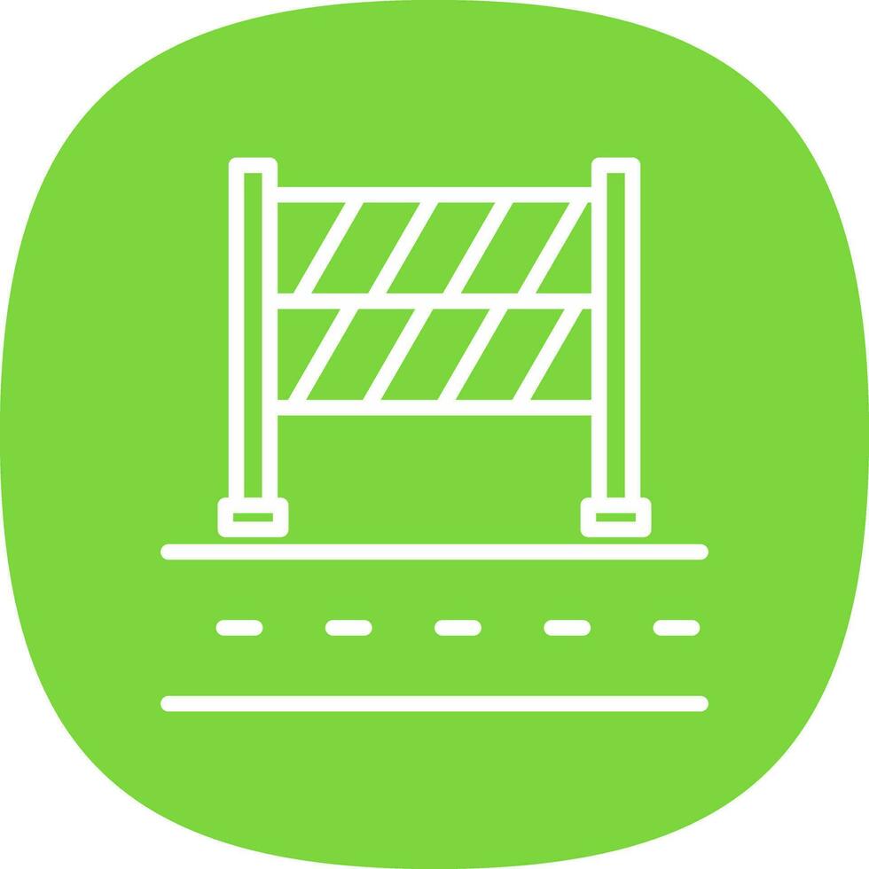 Road Block Vector Icon Design