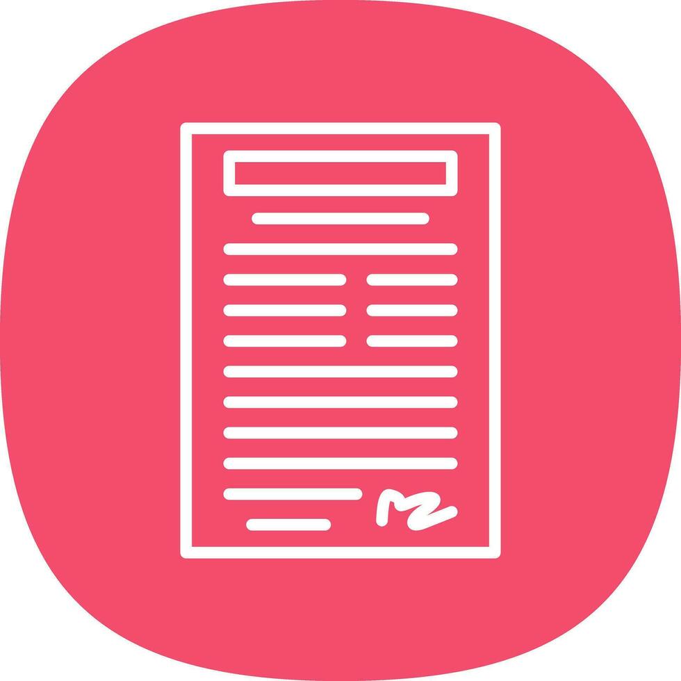 Registered document Vector Icon Design