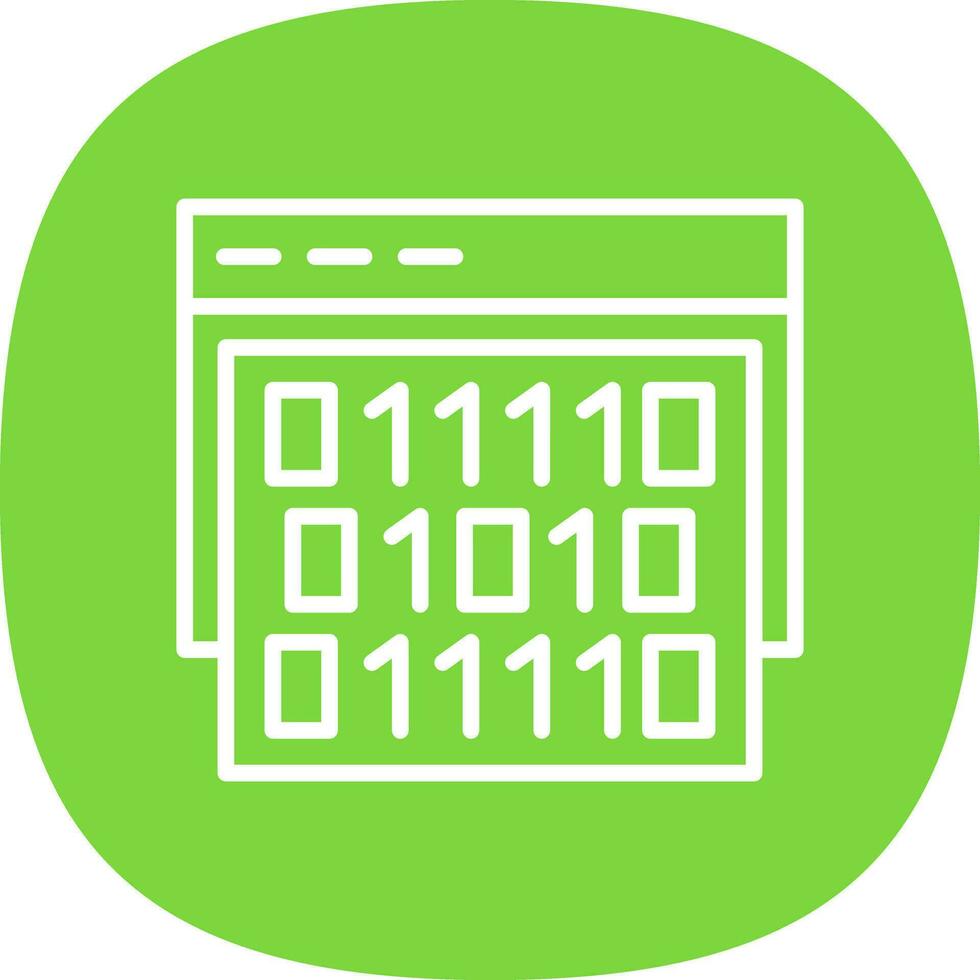 Binary code Vector Icon Design