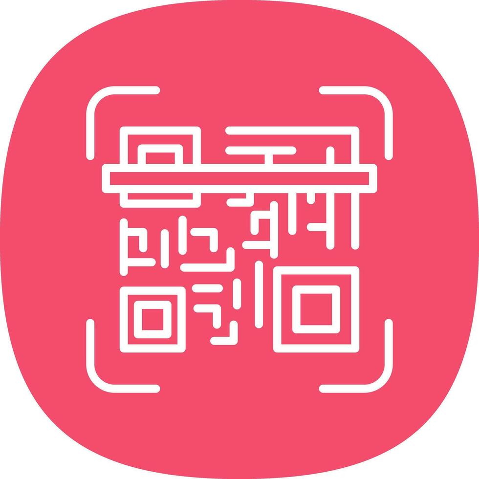 Qr code scan Vector Icon Design