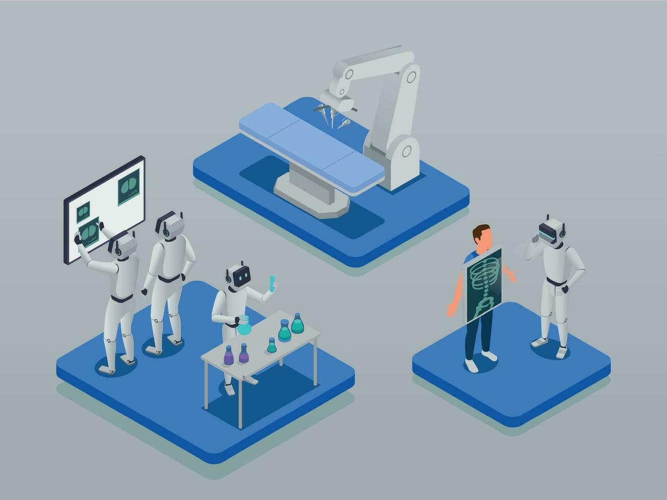 Ai In Medicine Concept vector
