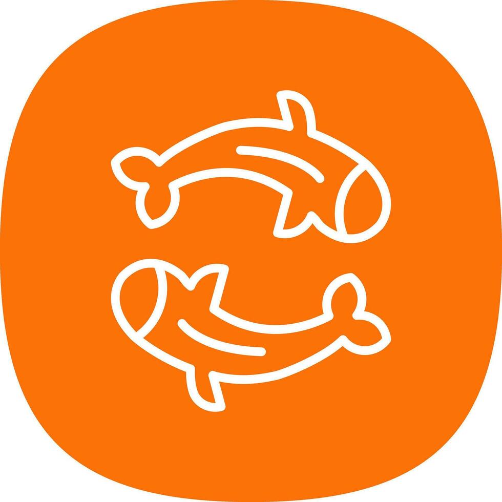 koi pescado vector icono diseño