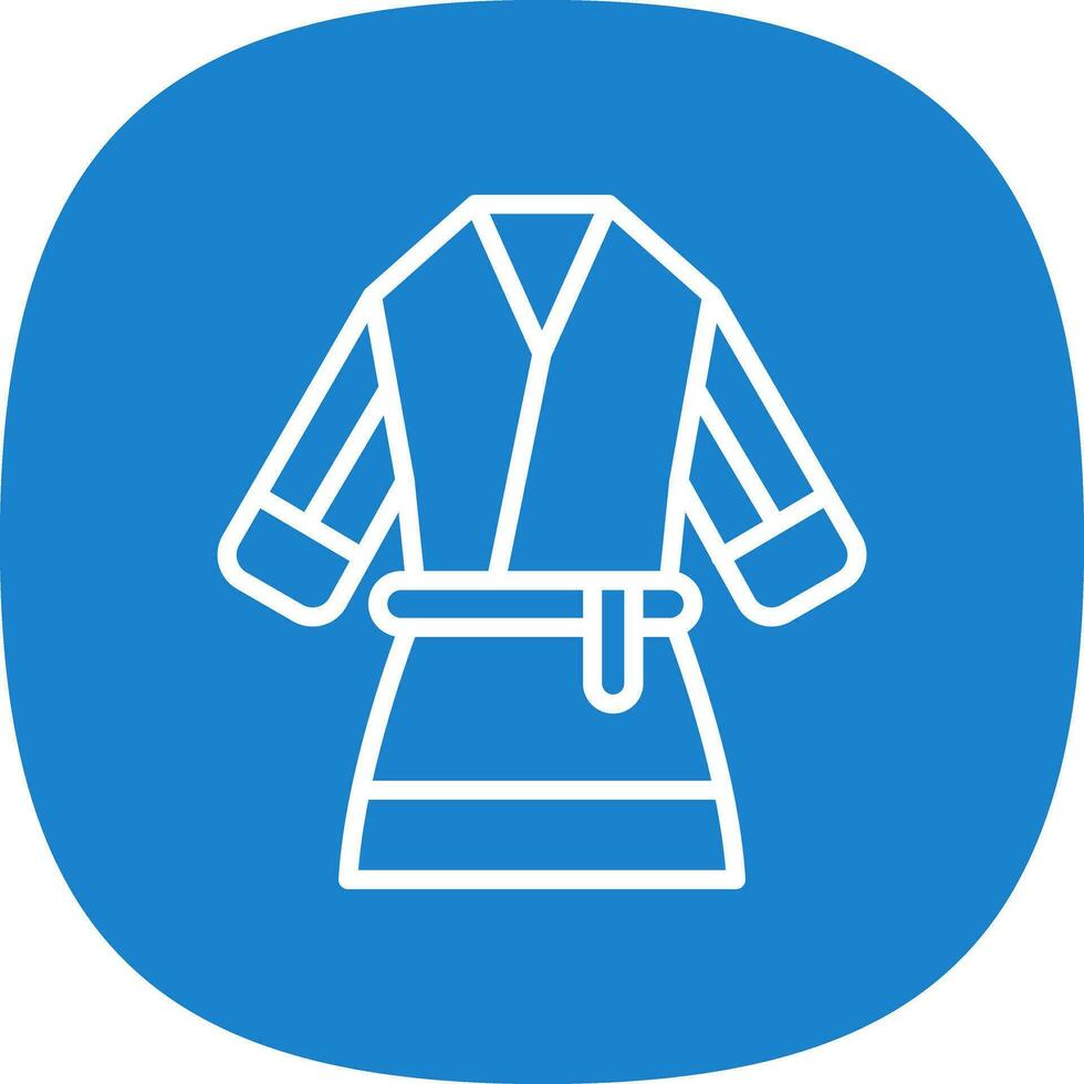 diseño de icono de vector de kimono