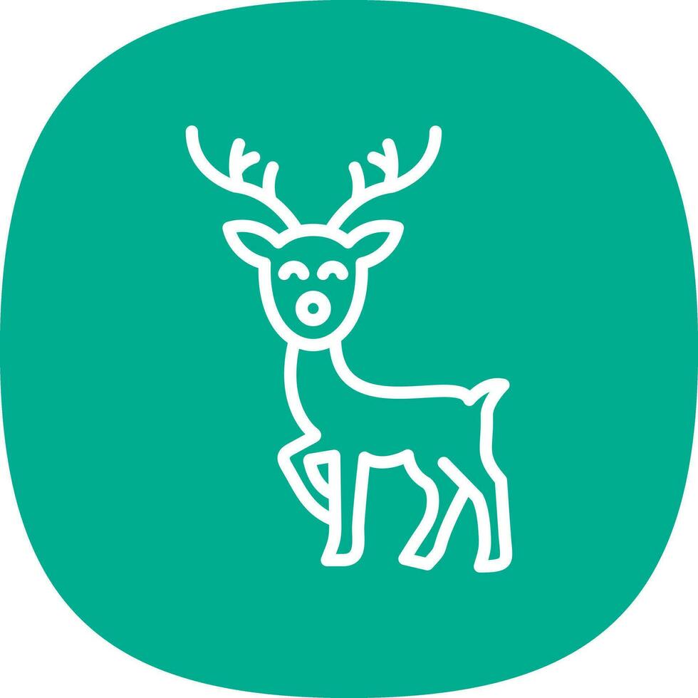 Reindeer Vector Icon Design