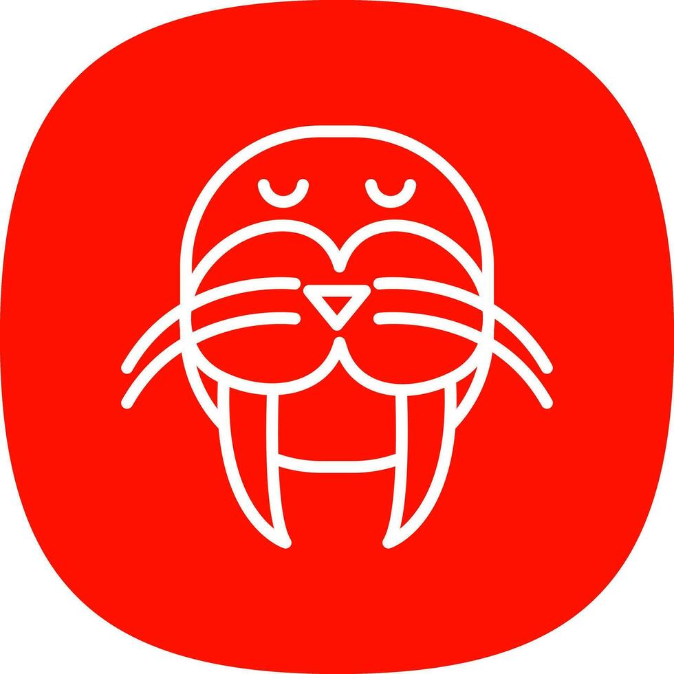 Walrus Vector Icon Design