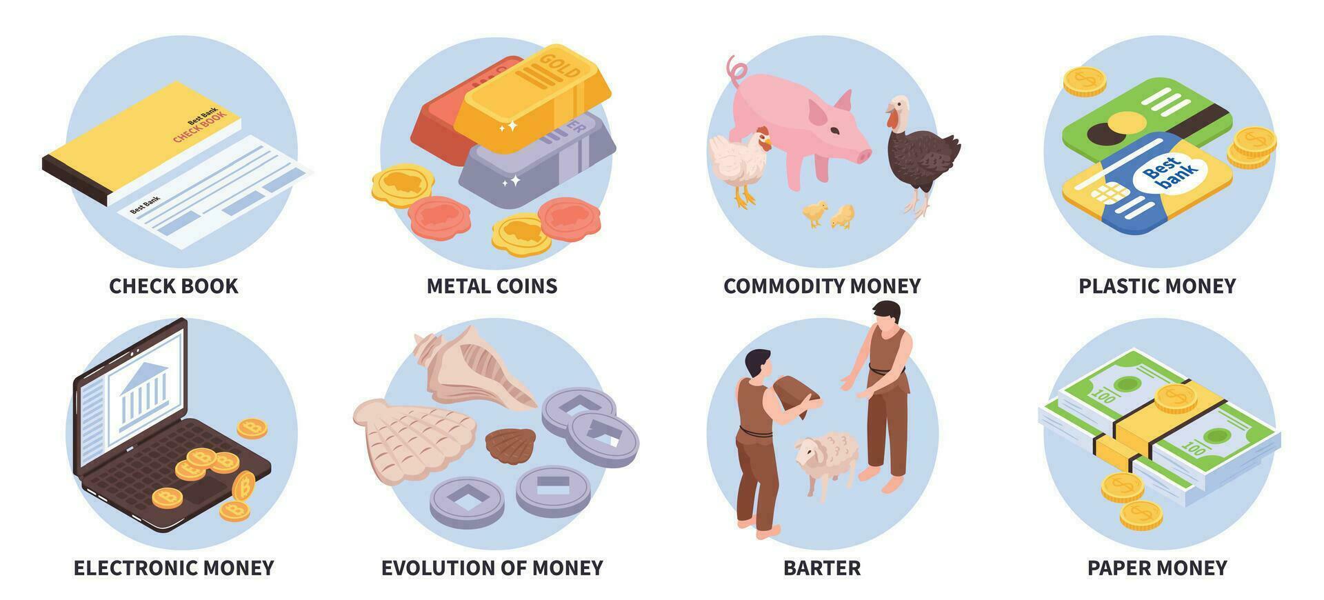 Money Evolution Round Compositions vector