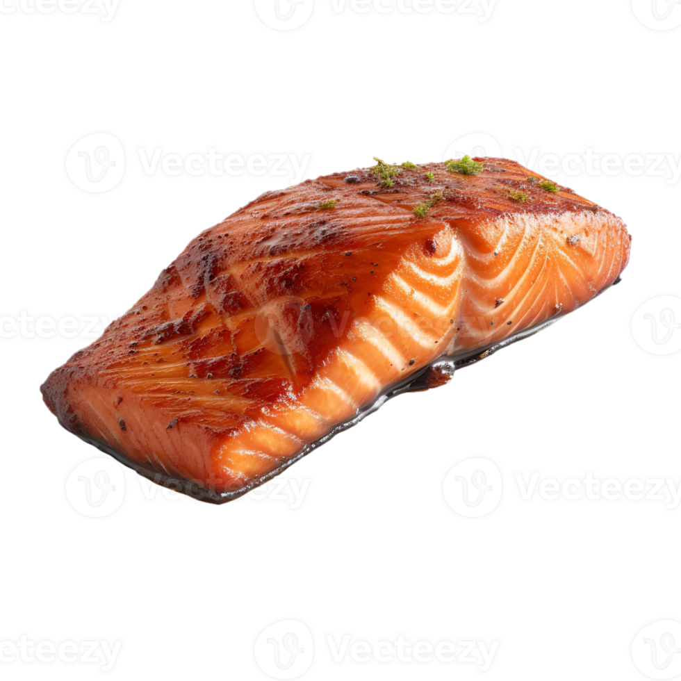 AI Generated Grill salmon steak, realistic 3d salmon, grilled bbq collection, ultra realistic, icon, detailed, angle view food photo, salmon fried composition png