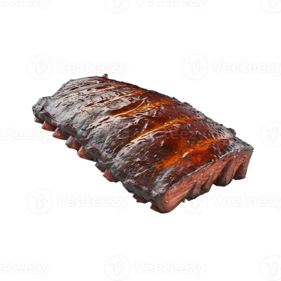 AI Generated Grill Brisket Set, realistic 3d brisket flying in the air, grilled meat collection, ultra realistic, icon, detailed, angle view food photo, brisket composition png
