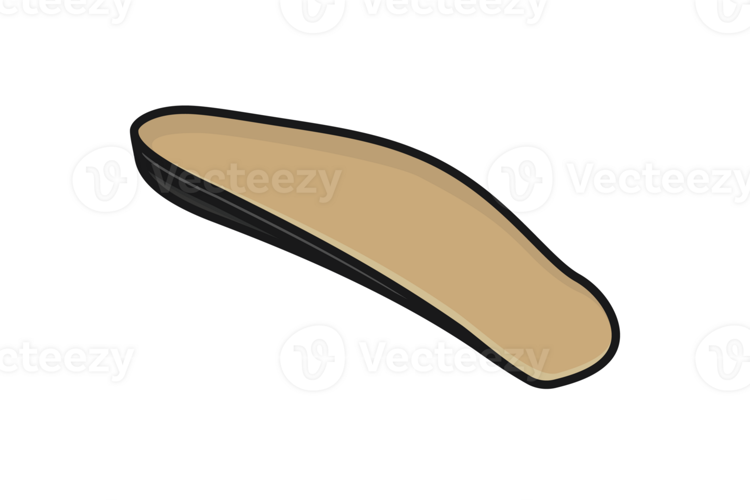 Comfortable shoes arch support insoles illustration. Fashion object icon concept. Two-layered shoe arch support insole design. png