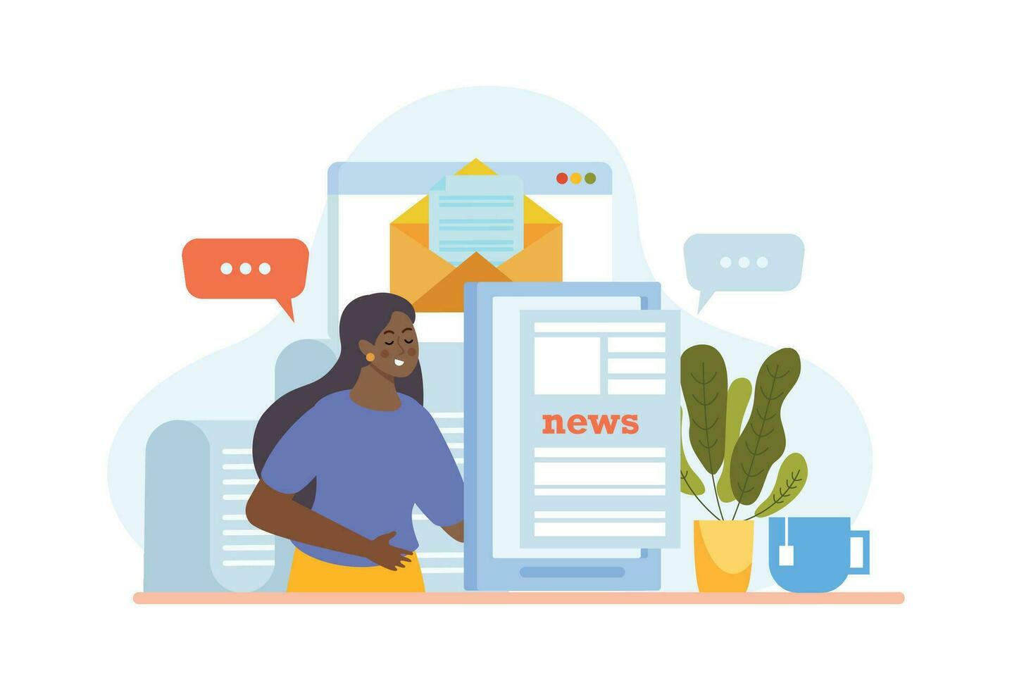 Online News Composition vector