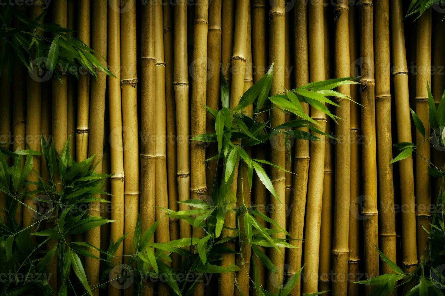 Bamboo background. Generate Ai photo