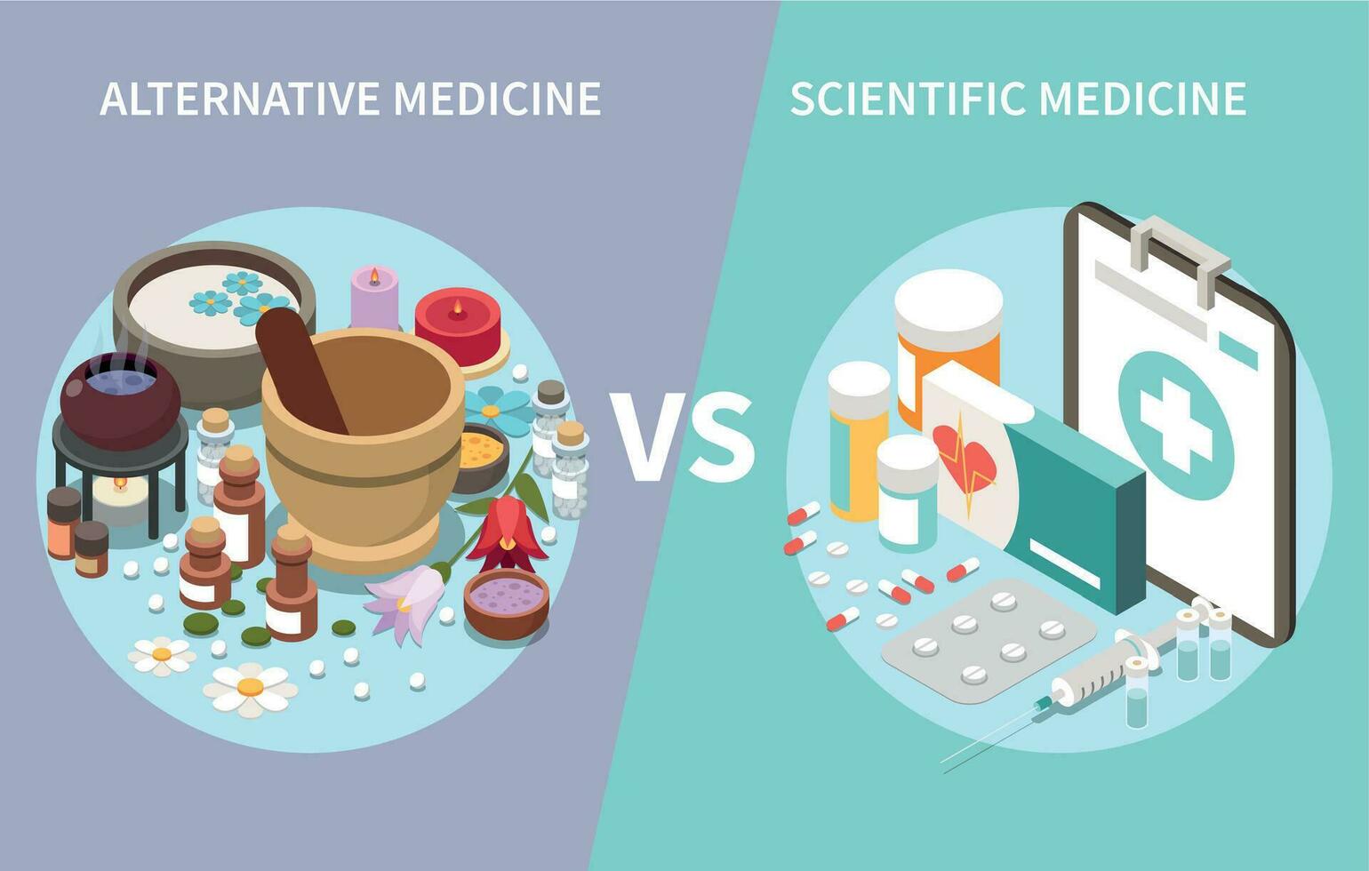Alternative Scientific Medicine Composition vector