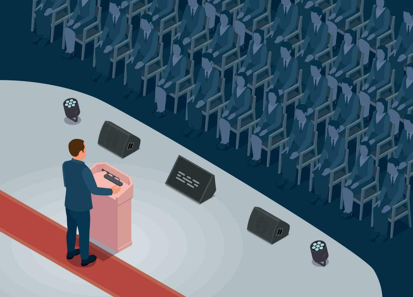 Conference Hall Background Illustration vector