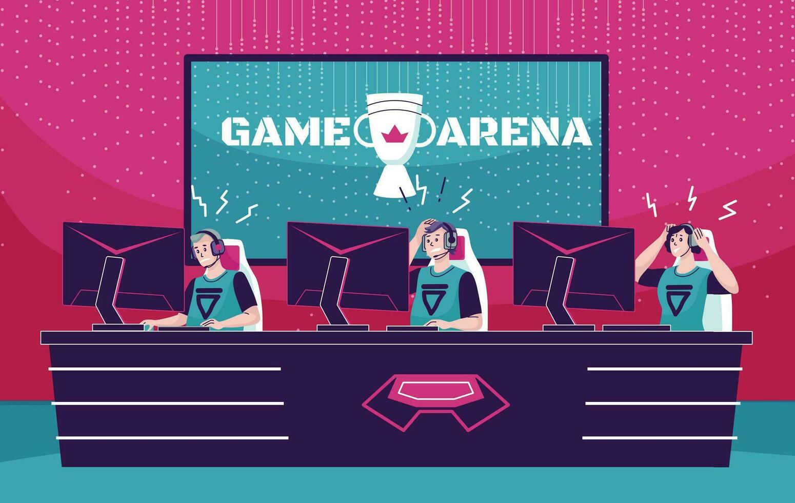 Cybersport Background Illustration vector