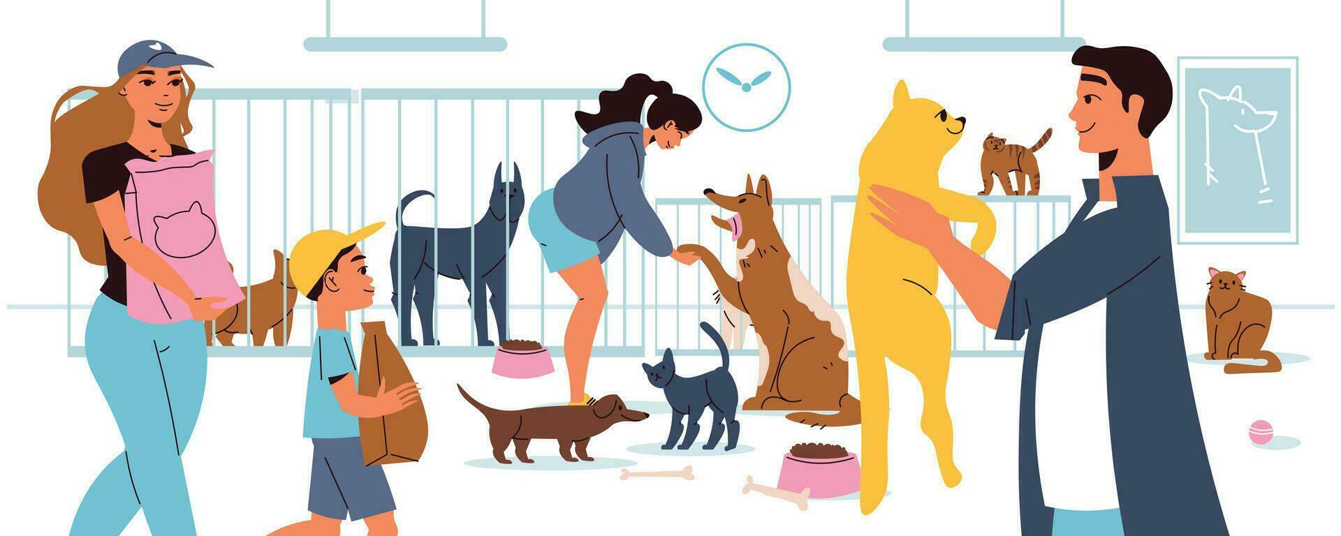 Pet Shelter Illustration vector