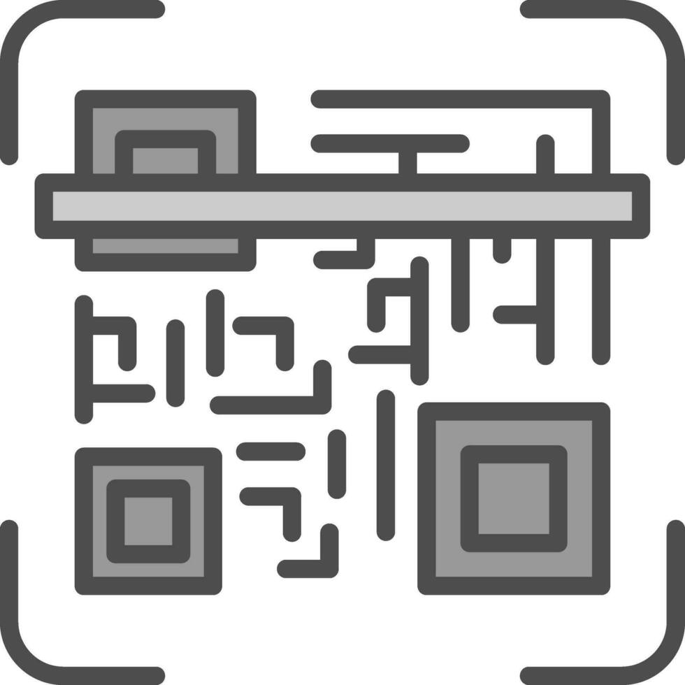 Qr code scan Vector Icon Design