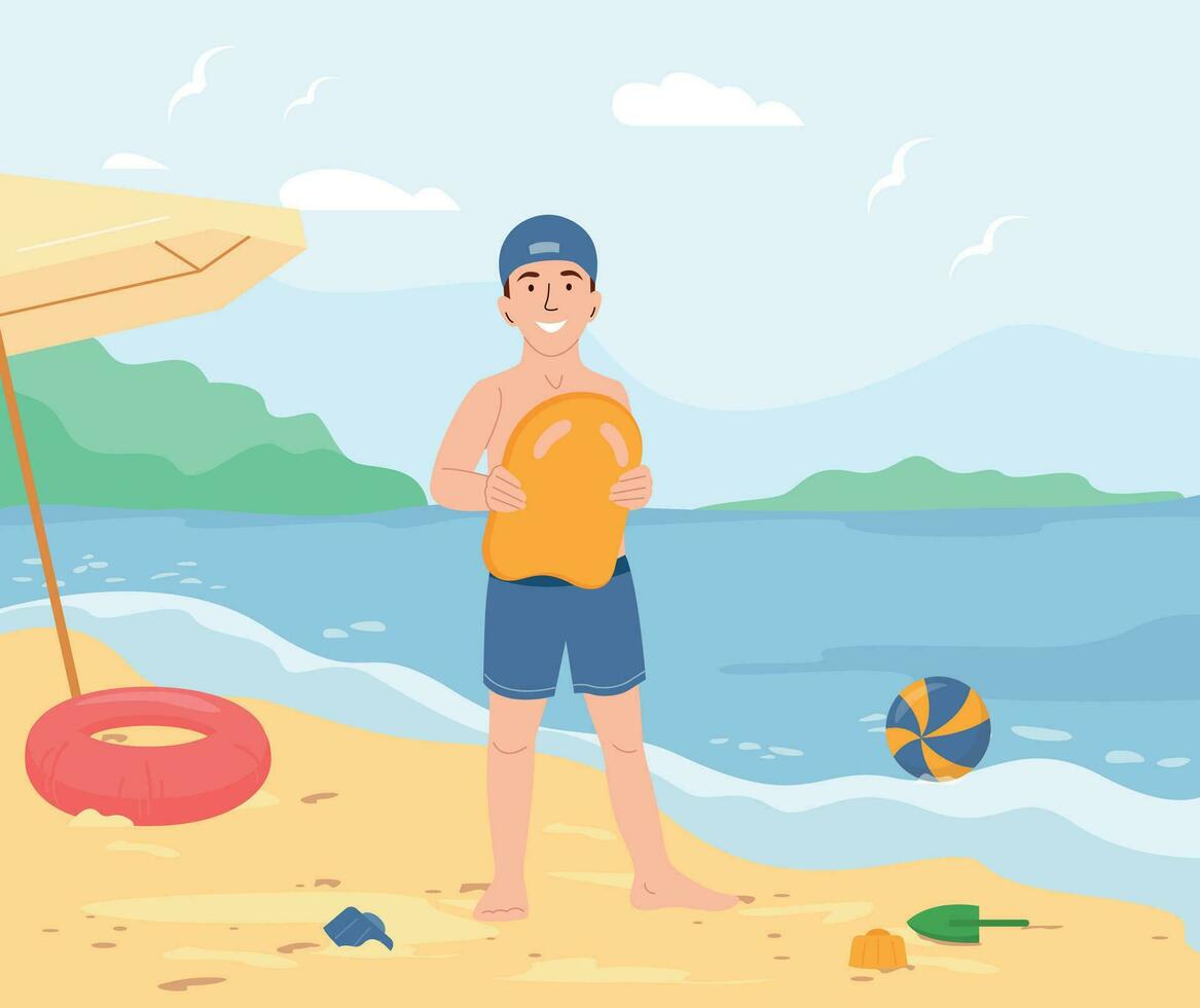 Kids Water Safety Concept vector