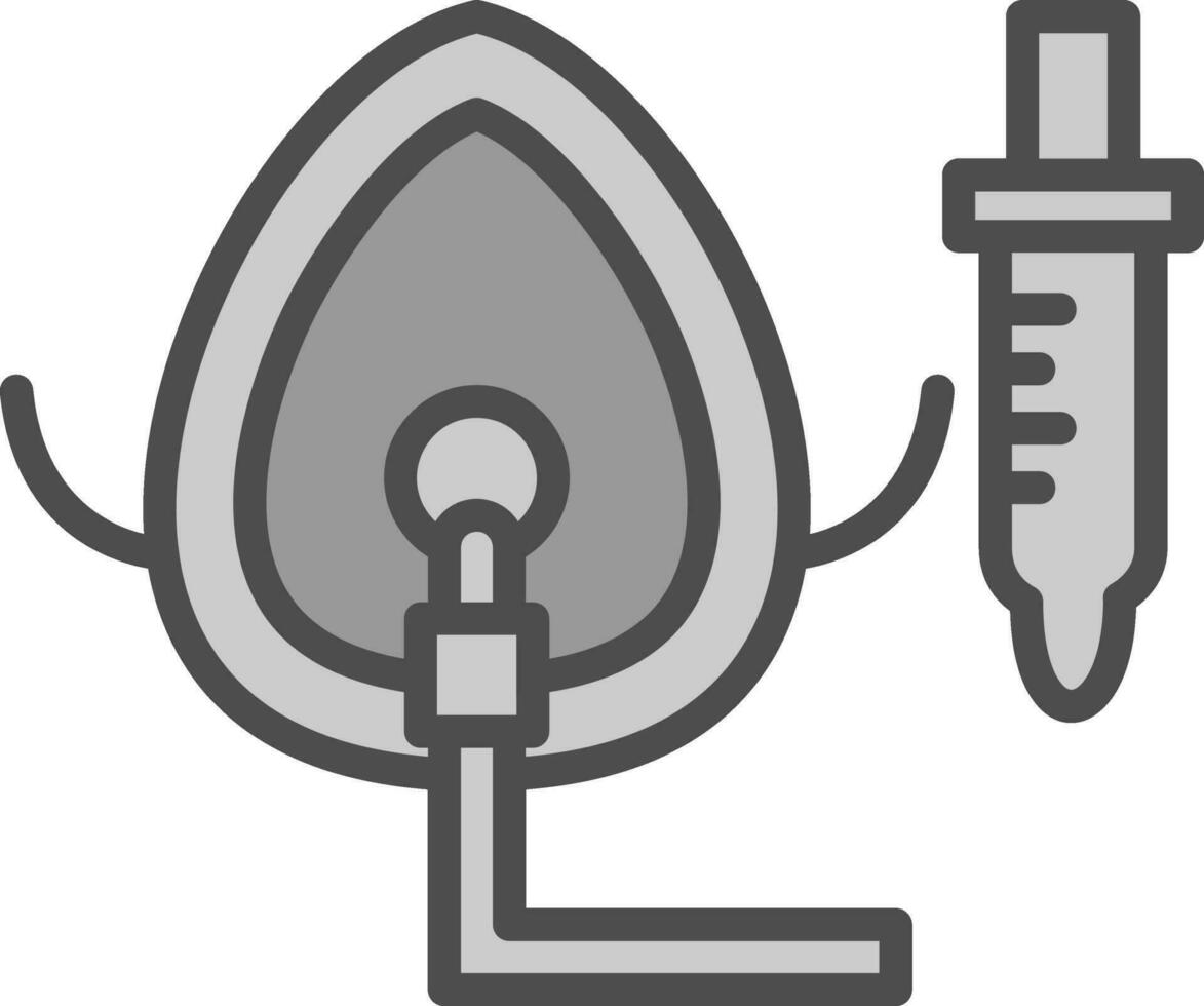 Oxygen Mask Vector Icon Design