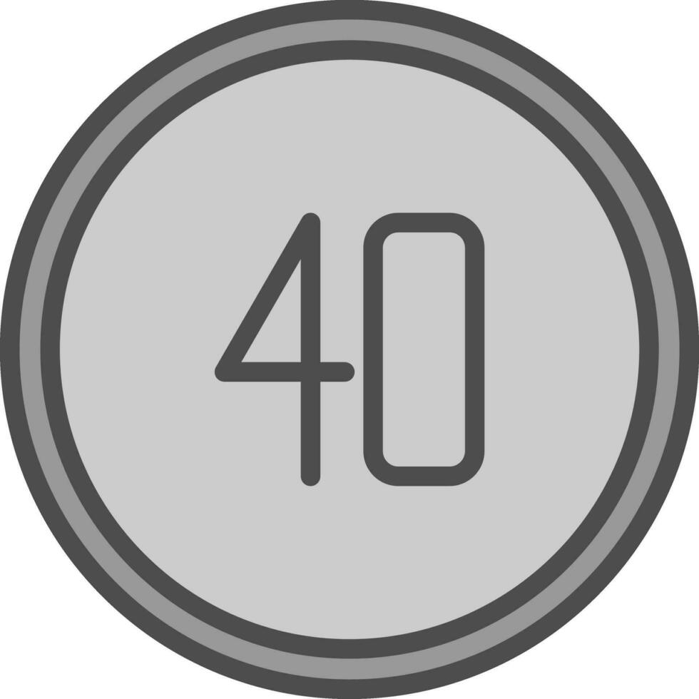 Speed Limit Vector Icon Design