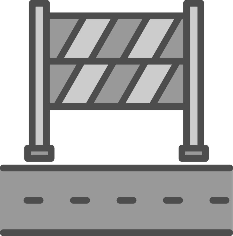 Road Block Vector Icon Design