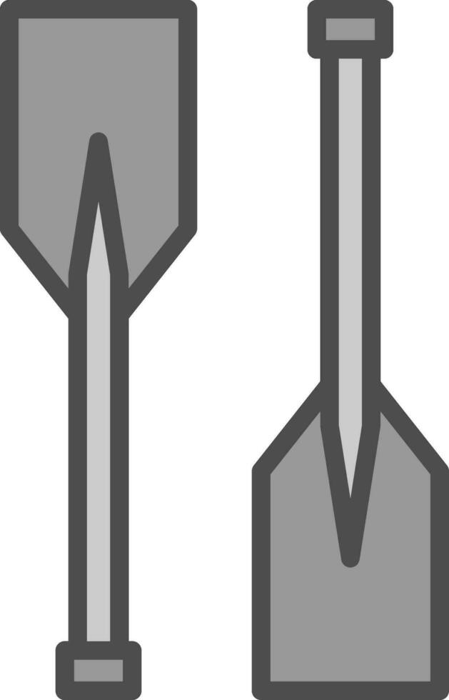 Oars Vector Icon Design
