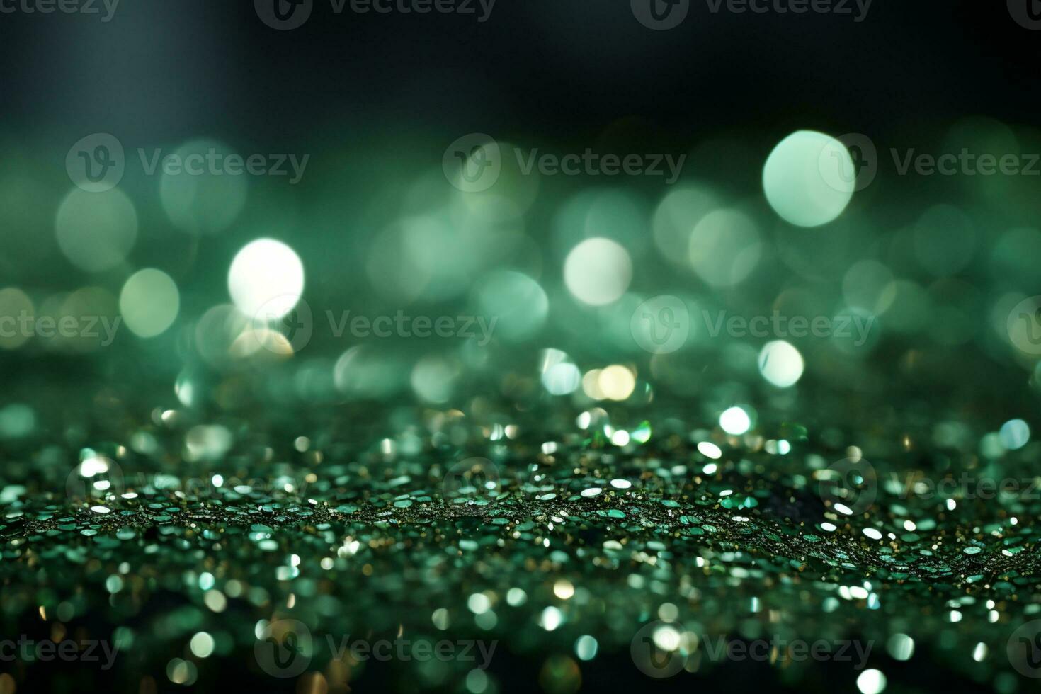 Energetic backdrop for St Patricks Day, fashioned from sparkling green glitter paper AI Generated photo