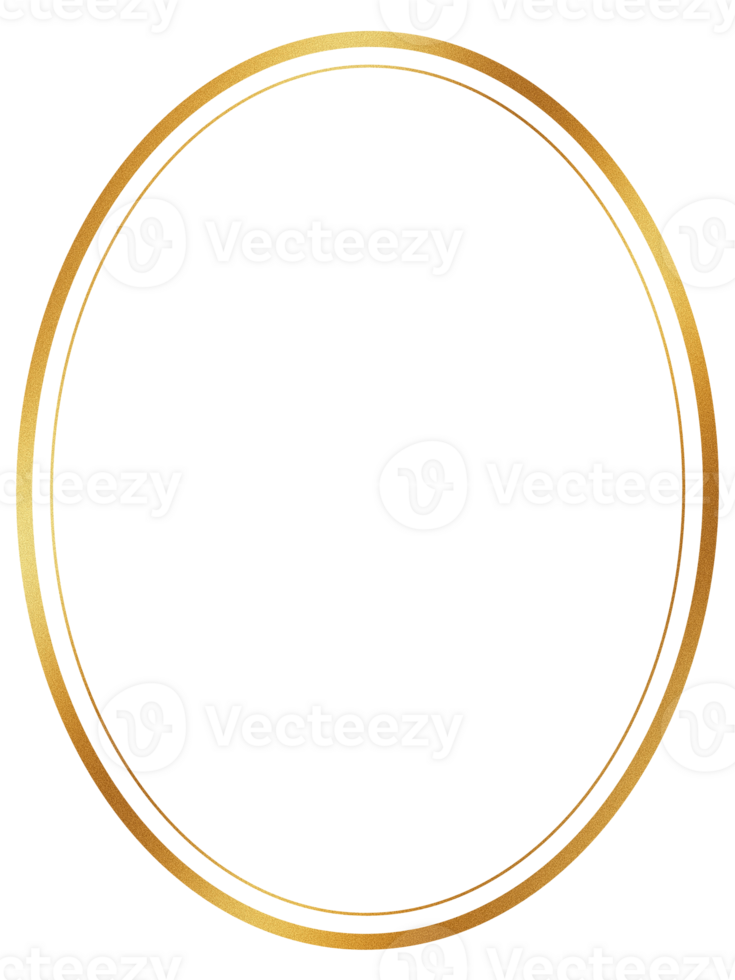 Gold frame luxury Line png