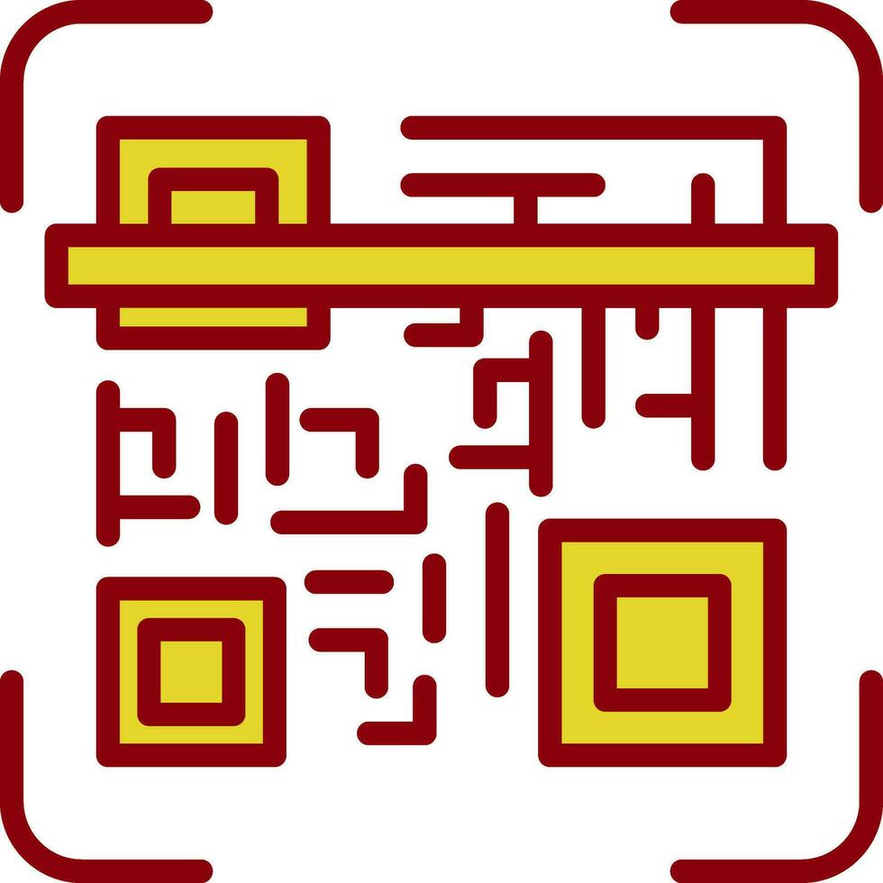 Qr code scan Vector Icon Design