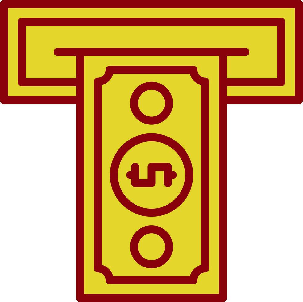 Cash withdrawal Vector Icon Design