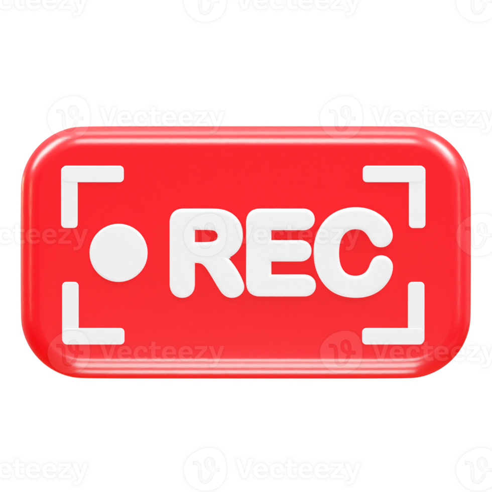 Record icon illustration element render png