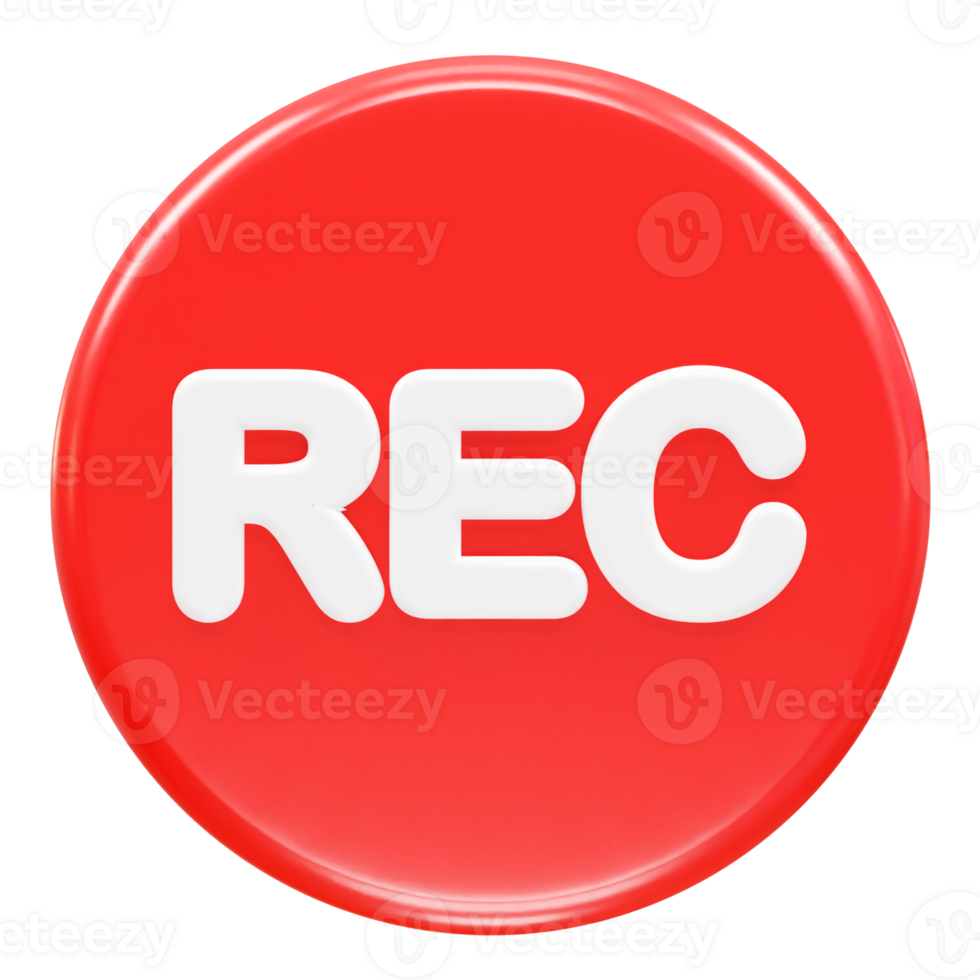 Record icon illustration element render png
