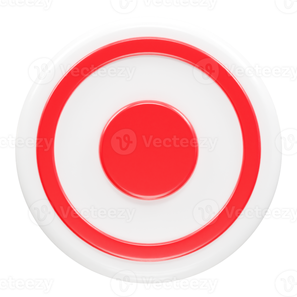 Record icon illustration element render png