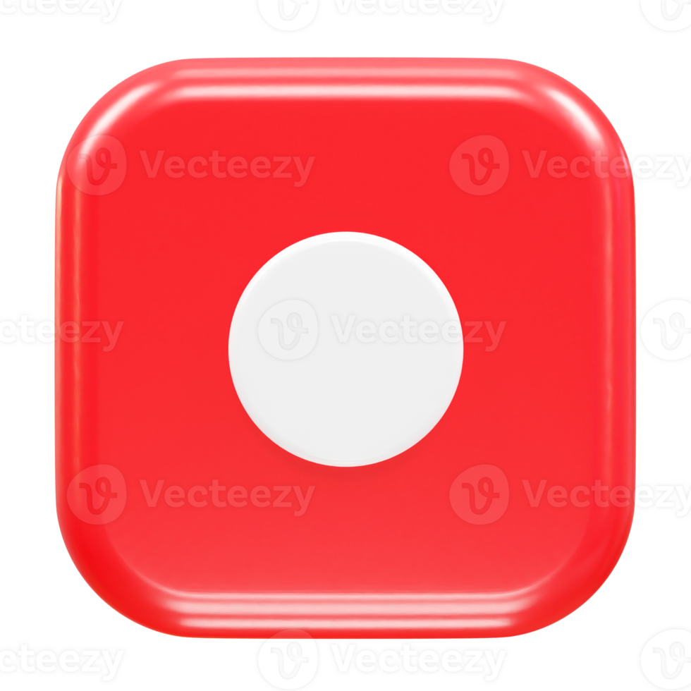 Record icon illustration element render png