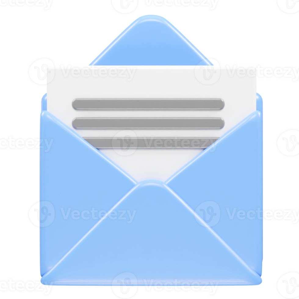 o email ícone 3d elemento ilustração png