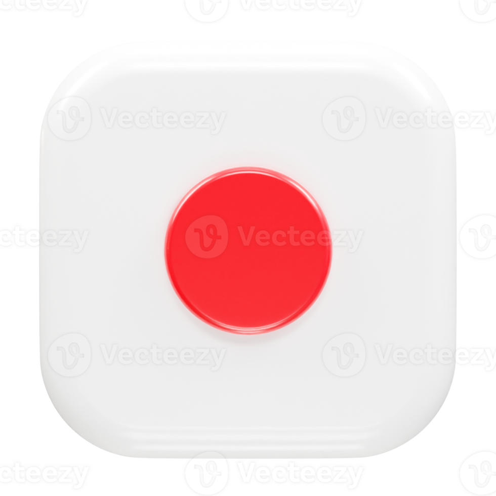 Record icon illustration element render png