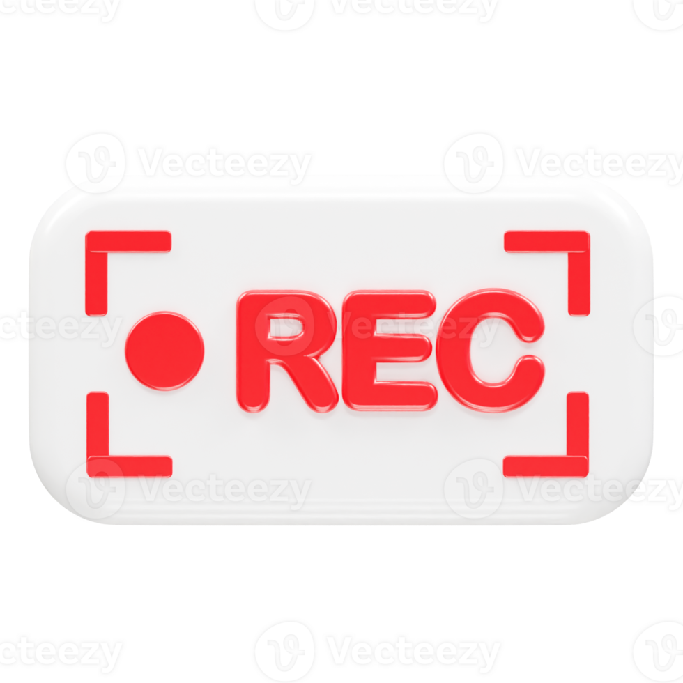 Record icon illustration element render png