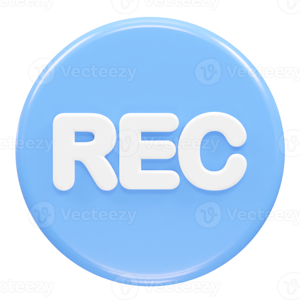 Record icon illustration element render png