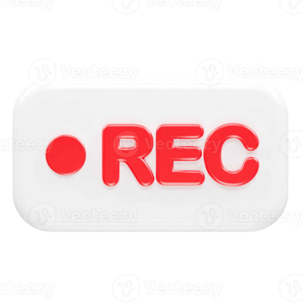 Record icon illustration element render png