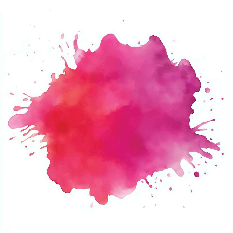 Soft watercolor splash stain background vector