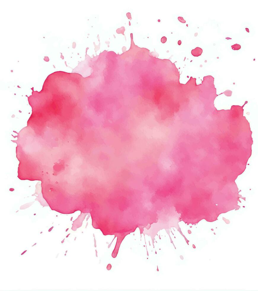 Soft watercolor splash stain background vector