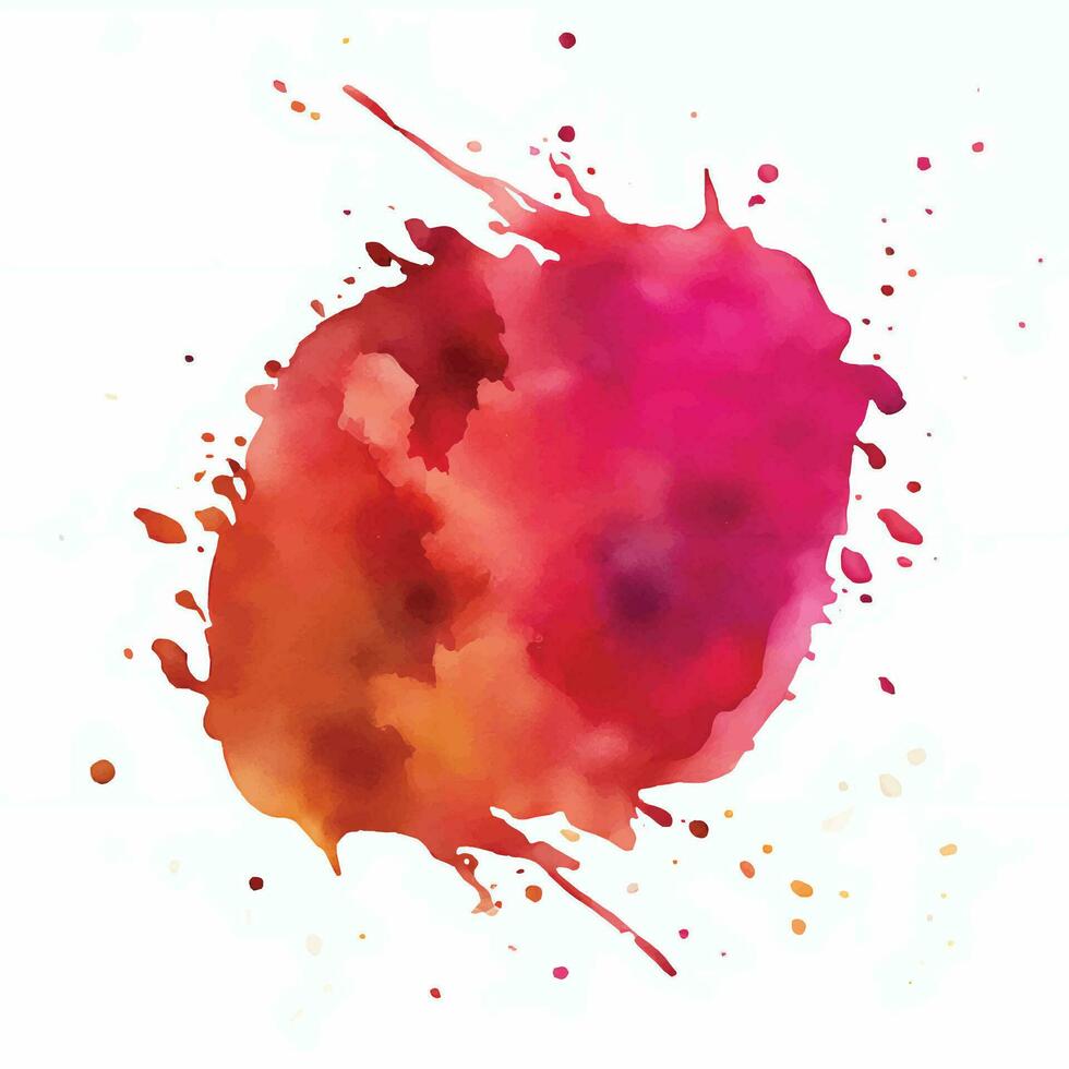 Soft watercolor splash stain background vector