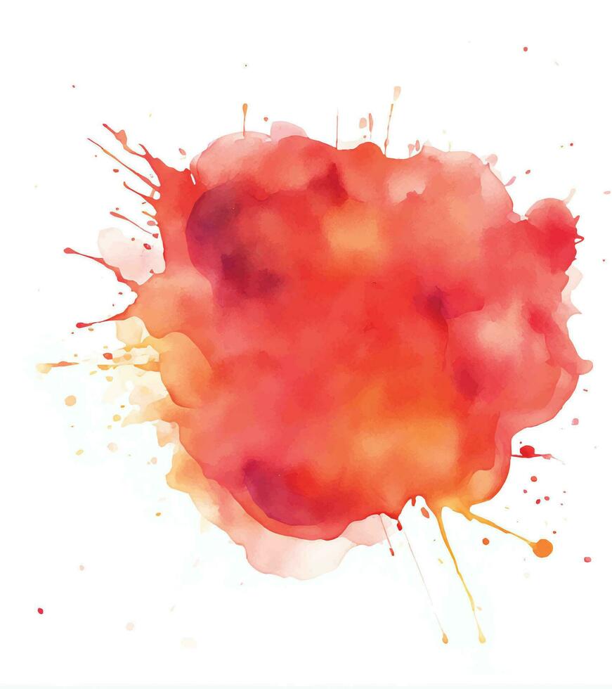 Soft watercolor splash stain background vector