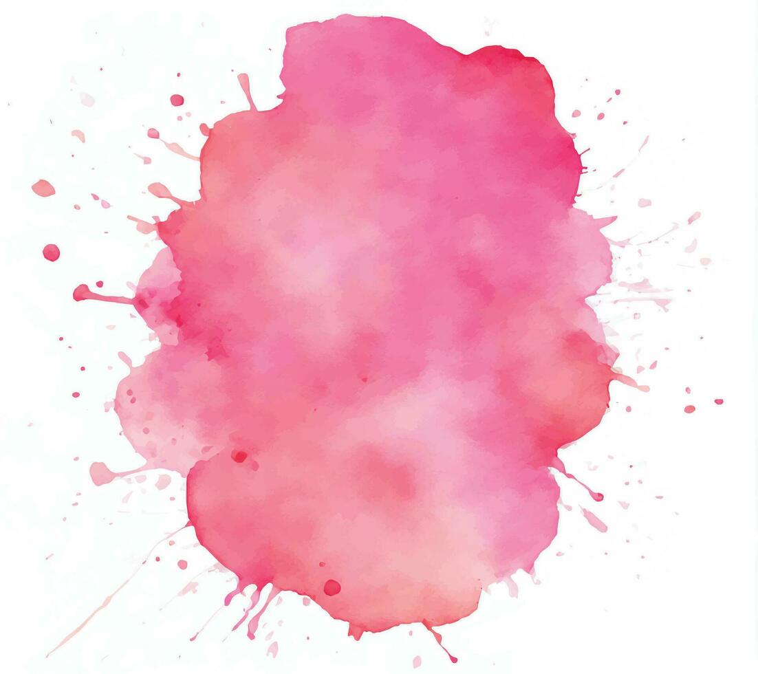 Soft watercolor splash stain background vector