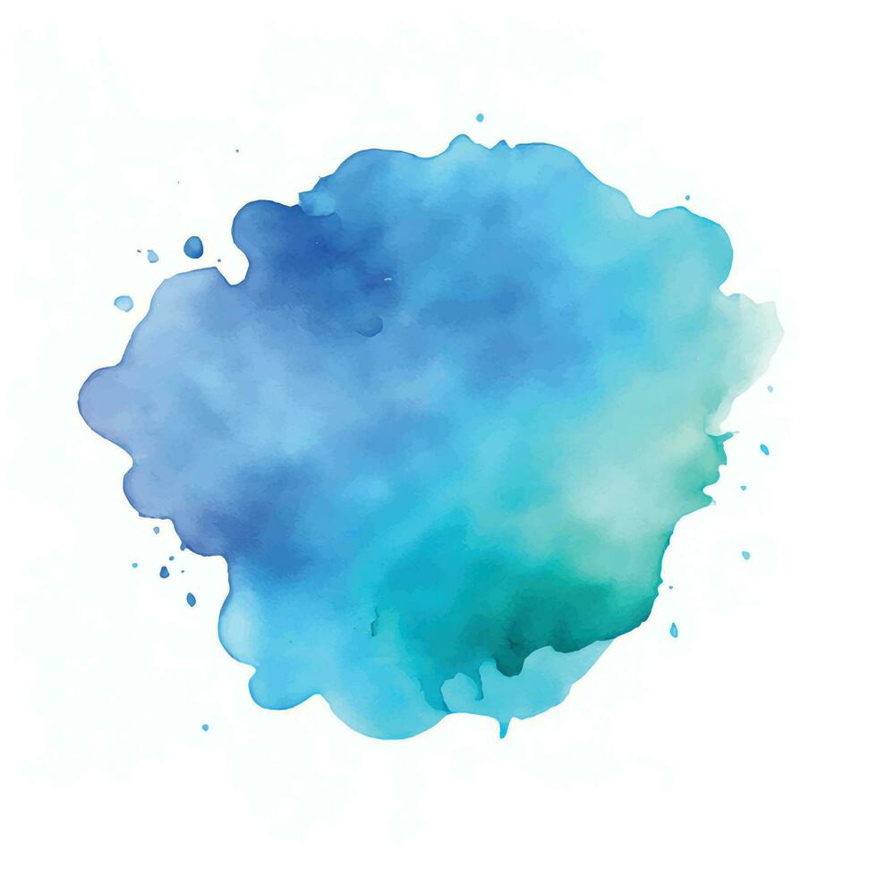 Soft watercolor splash stain background vector
