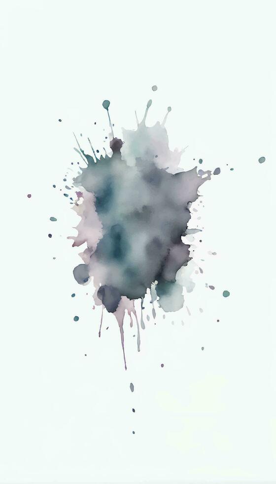 Soft watercolor splash stain background vector