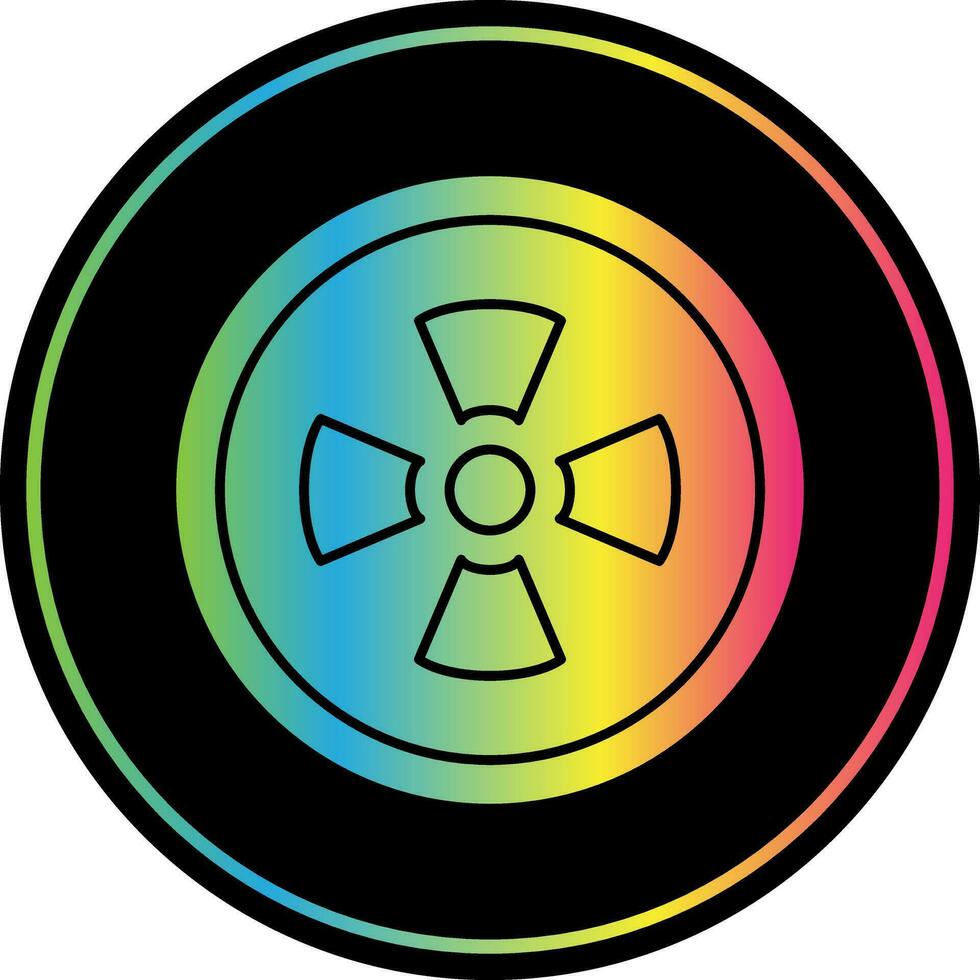 diseño de icono de vector radiactivo