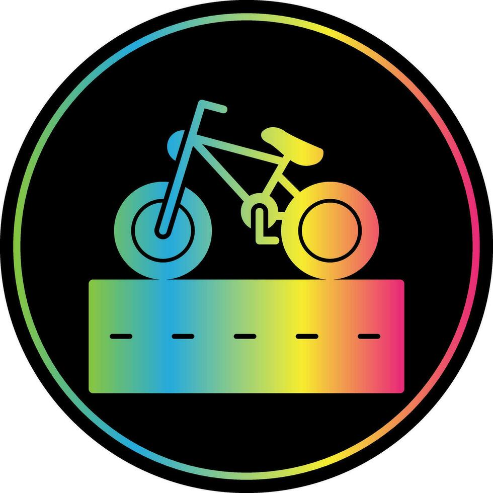 Cycle Lane Vector Icon Design