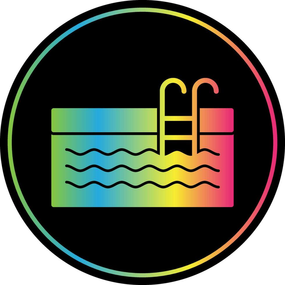 Swimming Pool Vector Icon Design