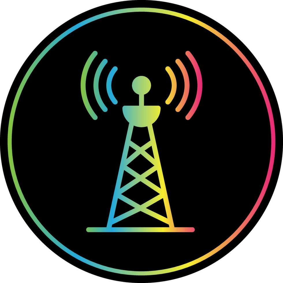 Radio tower Vector Icon Design