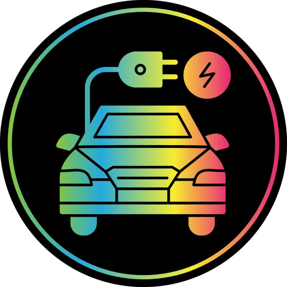 diseño de icono de vector de coche eléctrico